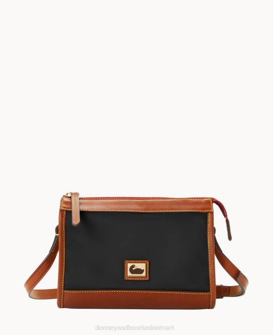 Dooney & Bourke wayfarer crossbody med lynlås JV0J2398 poser sort