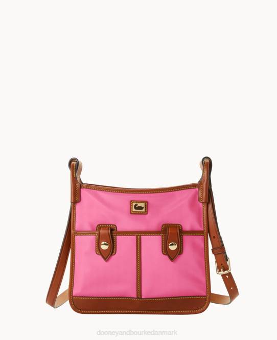 Dooney & Bourke wayfarer dobbeltlomme crossbody JV0J2156 poser lyserød