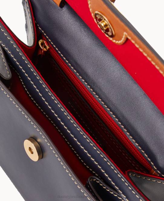 Dooney & Bourke wexford crossbody i læder JV0J2437 poser midnatsblå