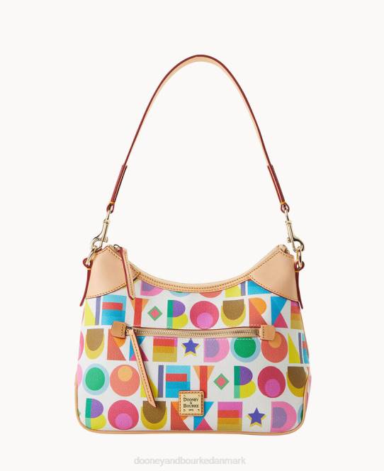 Dooney & Bourke art deco hobo JV0J3795 poser hvid
