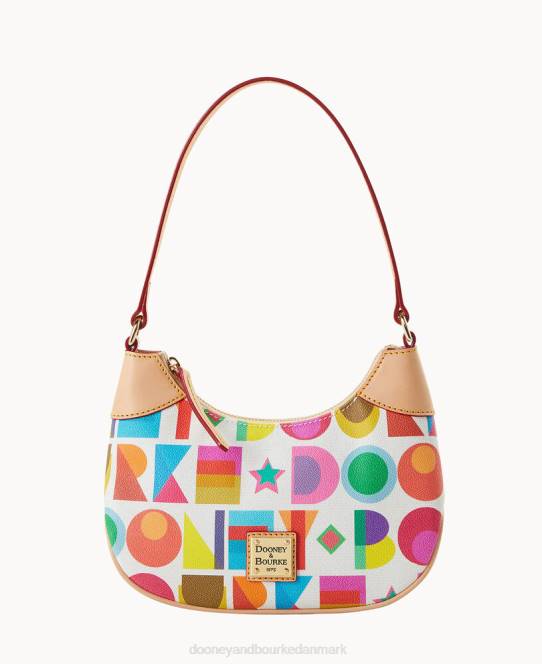 Dooney & Bourke art deco luna hobo JV0J3808 poser hvid
