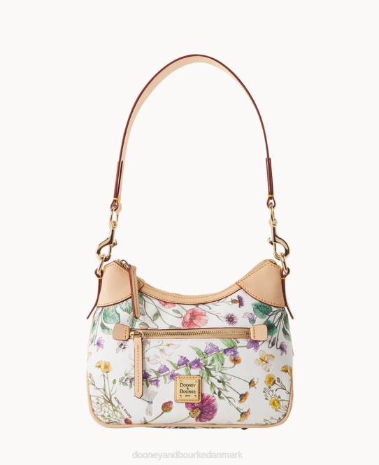 Dooney & Bourke botanisk samling lille hobo JV0J3726 poser hvid