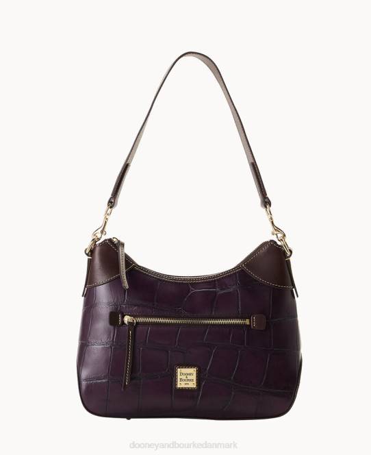 Dooney & Bourke denison hobo JV0J3784 poser blomme vin