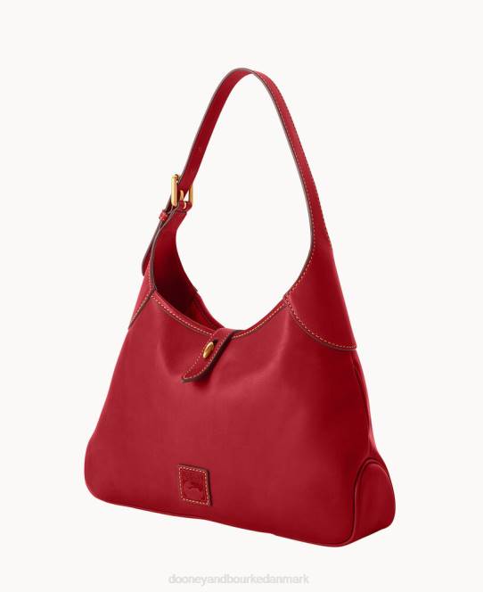 Dooney & Bourke florentinsk halvmåne hobo JV0J3764 poser rød