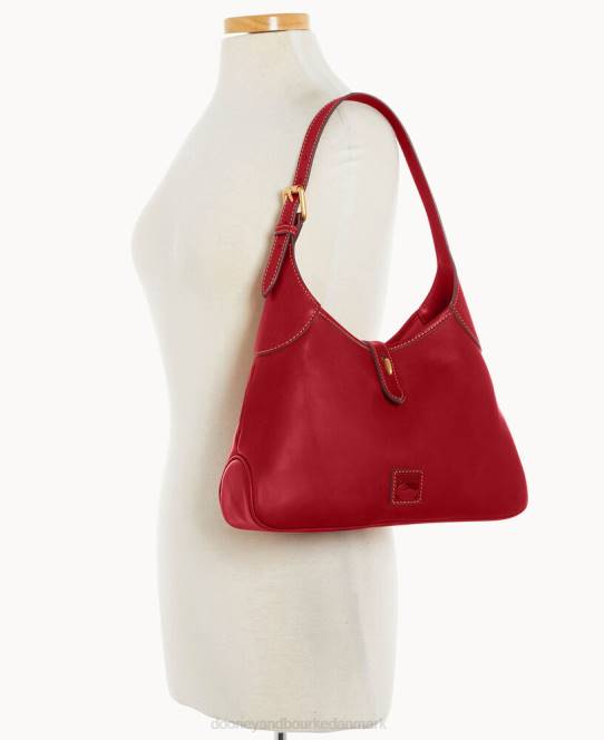 Dooney & Bourke florentinsk halvmåne hobo JV0J3764 poser rød