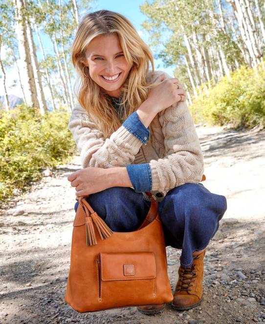 Dooney & Bourke florentinsk lille hobo JV0J3687 poser sort
