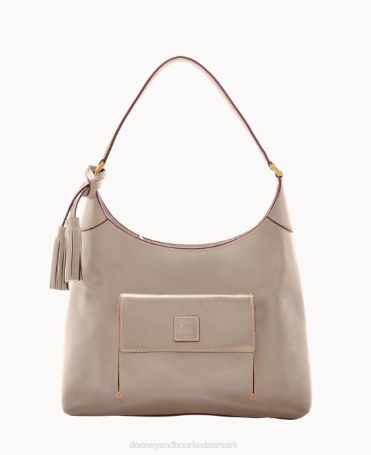 Dooney & Bourke florentinsk lille hobo JV0J3689 poser lys taupe