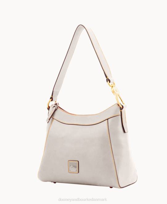 Dooney & Bourke florentinsk stor cassidy hobo JV0J2893 poser ecru