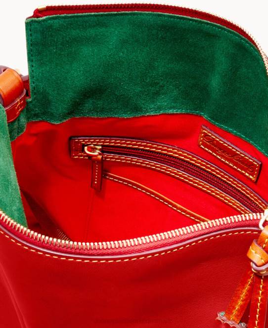 Dooney & Bourke florentinsk twist strop hobo JV0J2888 poser rød