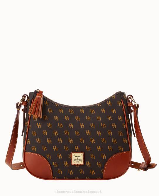 Dooney & Bourke gretta crossbody hobo JV0J2667 poser brun tmoro
