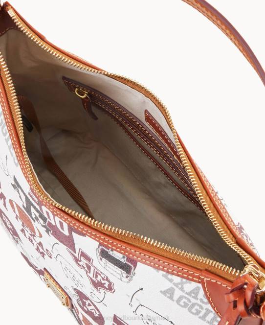 Dooney & Bourke kollegiale texas achr(38)m hobo JV0J3343 poser texas a&m