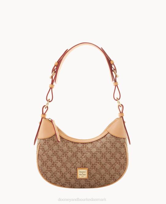 Dooney & Bourke maritim lille hobo JV0J3254 poser Brun