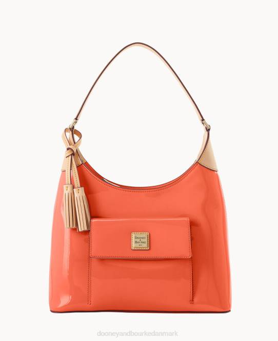 Dooney & Bourke patent hobo JV0J3666 poser koral