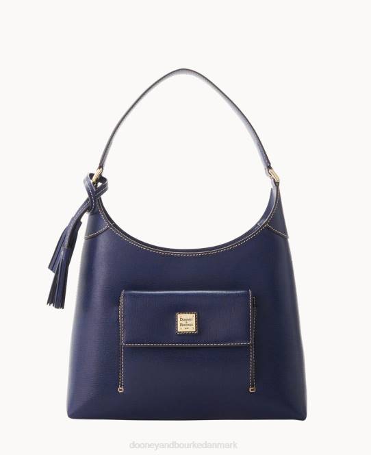 Dooney & Bourke saffiano lille hobo JV0J3651 poser marine