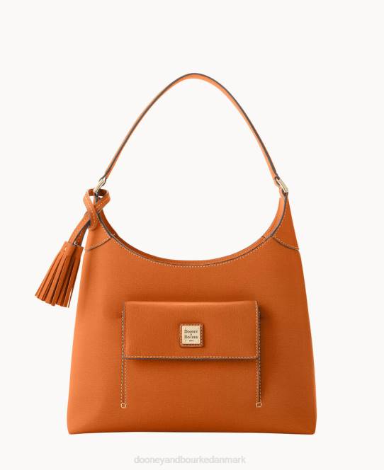 Dooney & Bourke saffiano lille hobo JV0J3652 poser naturlig