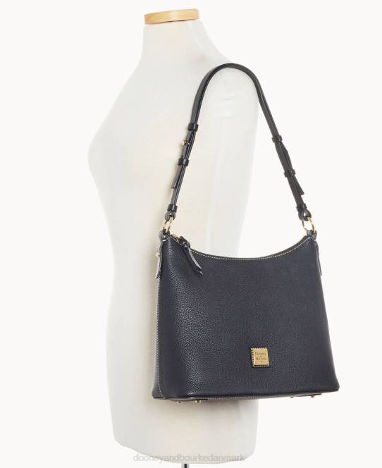 Dooney & Bourke småsten korn hobo JV0J3041 poser sort
