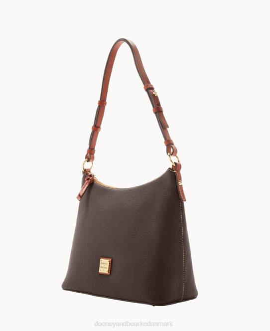 Dooney & Bourke småsten korn hobo JV0J3043 poser brun tmoro