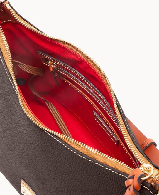 Dooney & Bourke småsten korn hobo JV0J3043 poser brun tmoro