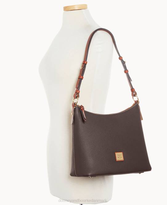 Dooney & Bourke småsten korn hobo JV0J3043 poser brun tmoro