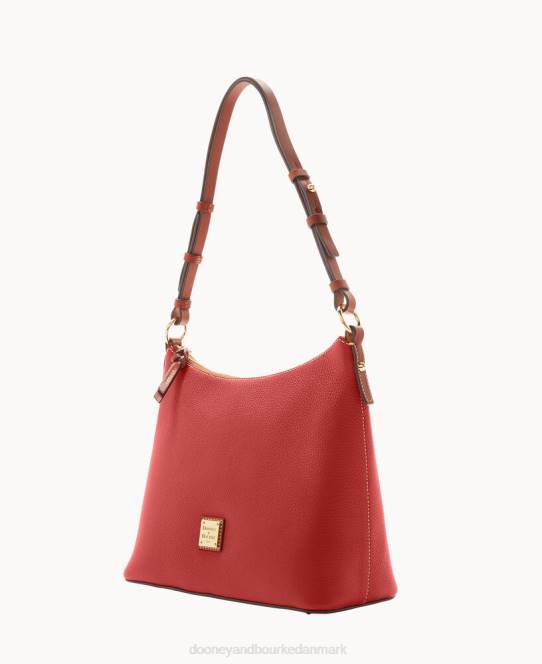 Dooney & Bourke småsten korn hobo JV0J3050 poser rød