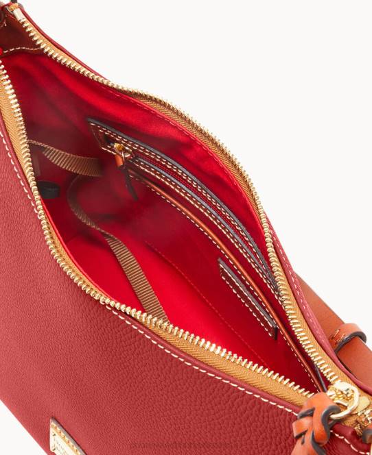 Dooney & Bourke småsten korn hobo JV0J3050 poser rød