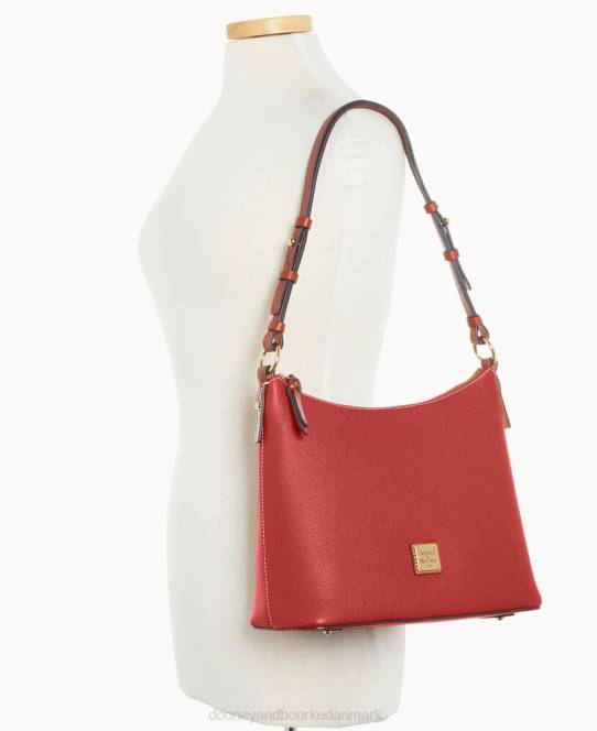 Dooney & Bourke småsten korn hobo JV0J3050 poser rød