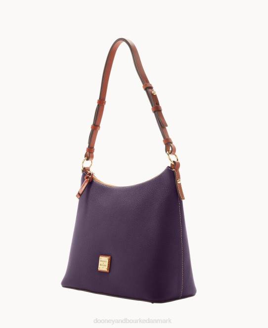 Dooney & Bourke småsten korn hobo JV0J3057 poser blomme vin