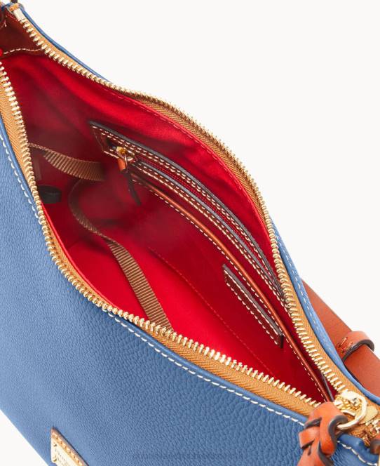 Dooney & Bourke småsten korn hobo JV0J3058 poser stål blå