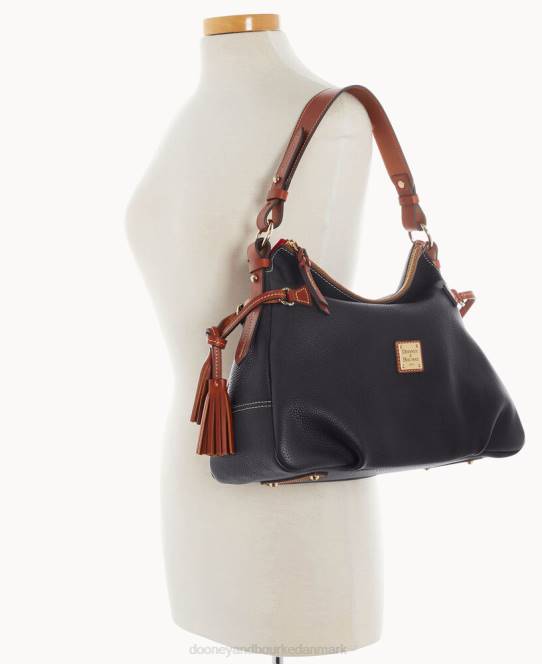 Dooney & Bourke småsten korn hobo JV0J3135 poser sort