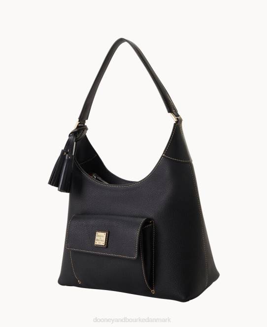 Dooney & Bourke småsten korn hobo JV0J3600 poser sort