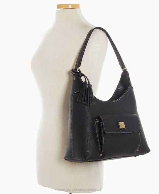 Dooney & Bourke småsten korn hobo JV0J3600 poser sort