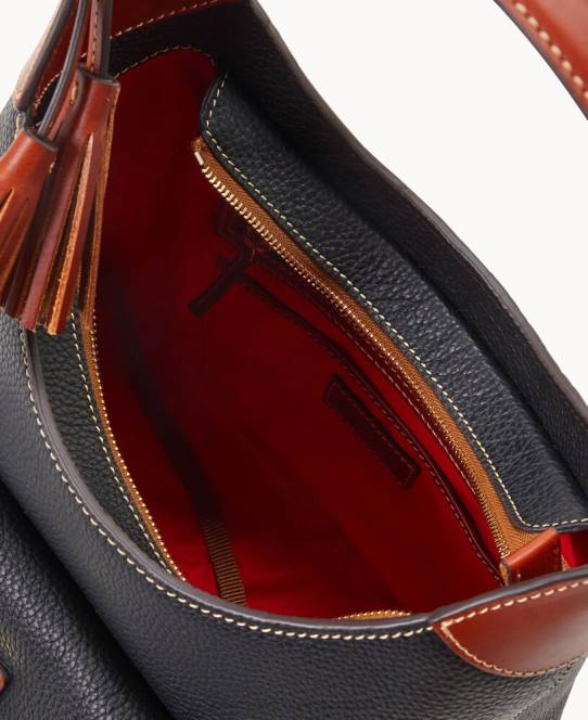 Dooney & Bourke småsten korn hobo JV0J3601 poser sort