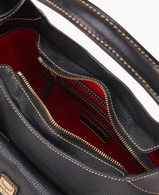 Dooney & Bourke småsten korn lille hobo JV0J3654 poser sort