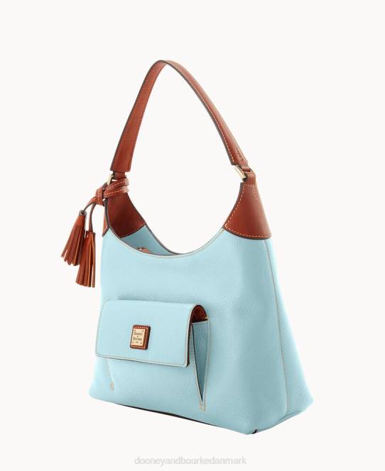 Dooney & Bourke småsten korn lille hobo JV0J3659 poser svag blå