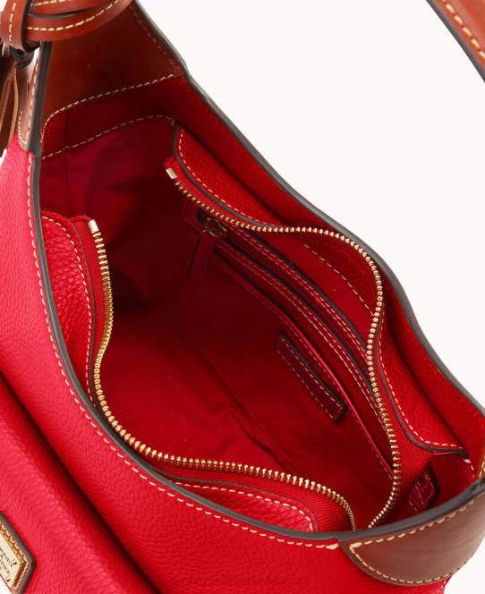Dooney & Bourke småsten korn lille hobo JV0J3660 poser rød