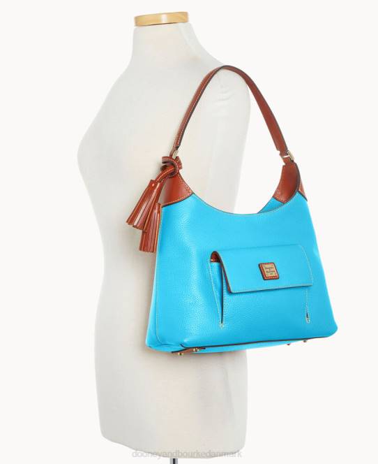 Dooney & Bourke småsten korn lille hobo JV0J3661 poser Himmelblå