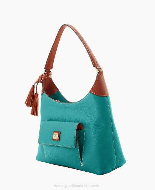 Dooney & Bourke småsten korn lille hobo JV0J3662 poser grøn mynte