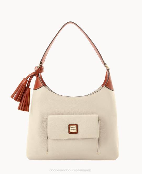 Dooney & Bourke småsten korn lille hobo JV0J3663 poser hvid