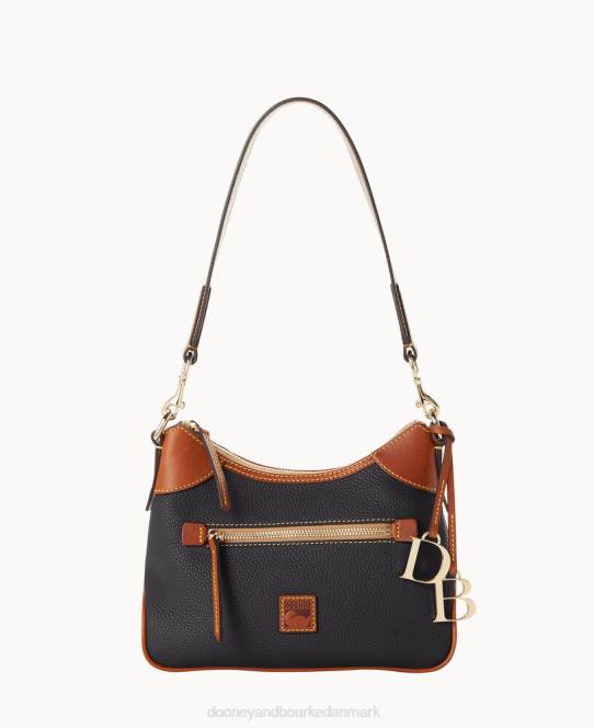 Dooney & Bourke småsten korn lille hobo JV0J3695 poser sort