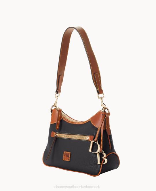 Dooney & Bourke småsten korn lille hobo JV0J3695 poser sort