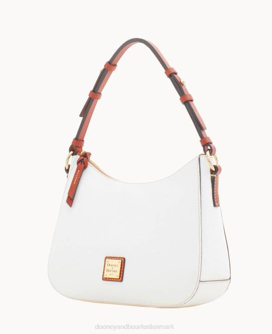 Dooney & Bourke småsten korn lille kiley hobo JV0J3642 poser hvid