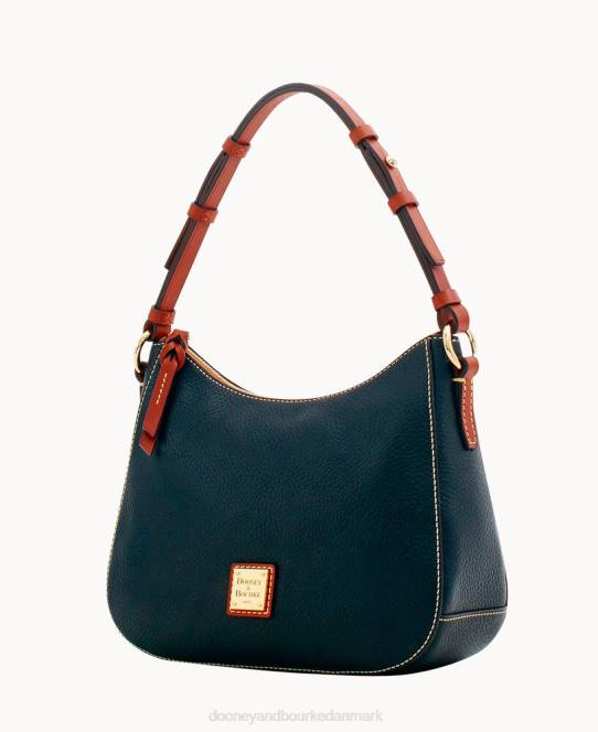 Dooney & Bourke småsten korn lille kiley hobo JV0J3645 poser sort