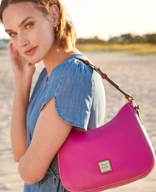 Dooney & Bourke småsten korn lille kiley hobo JV0J3646 poser kelly grøn