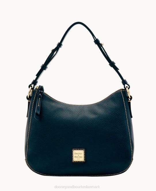Dooney & Bourke småsten korn lille kiley hobo JV0J3647 poser sort