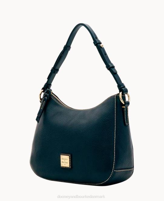 Dooney & Bourke småsten korn lille kiley hobo JV0J3647 poser sort