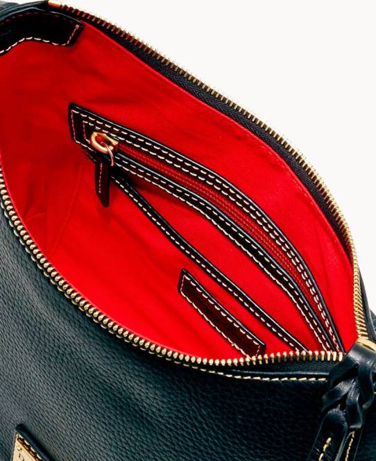 Dooney & Bourke småsten korn lille kiley hobo JV0J3647 poser sort