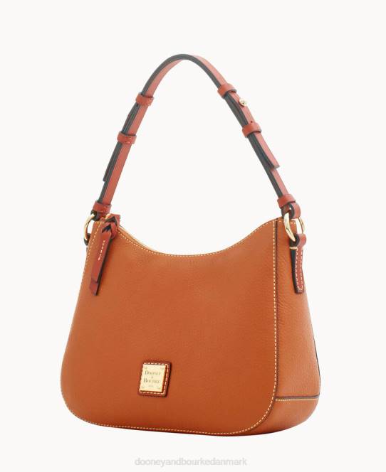 Dooney & Bourke småsten korn lille kiley hobo JV0J3648 poser karamel
