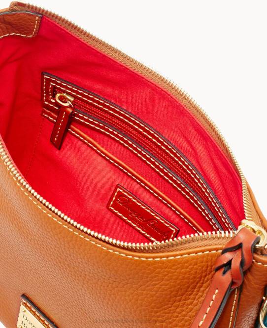 Dooney & Bourke småsten korn lille kiley hobo JV0J3648 poser karamel
