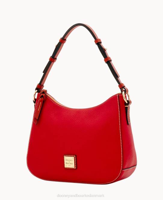 Dooney & Bourke småsten korn lille kiley hobo JV0J3649 poser rød