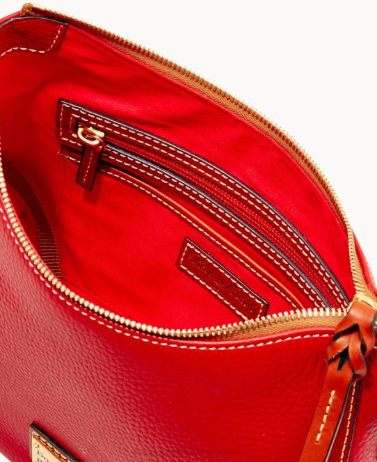 Dooney & Bourke småsten korn lille kiley hobo JV0J3649 poser rød